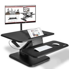 Duronic Sit-Stand Desk DM05D12 | Height Adjustable Office Workstation | 64x45.5c