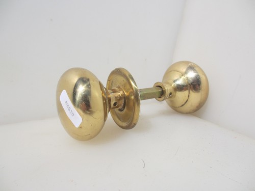 Brass door knobs handles old - brass, 1