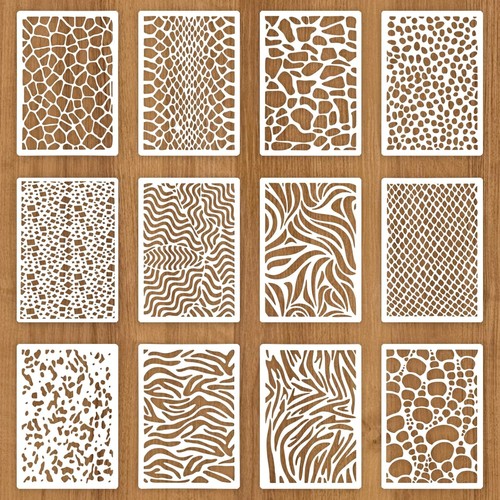 Pcs texture stencils for - pcs,