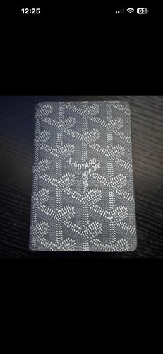 Goyard gray leather wallet - goyard,