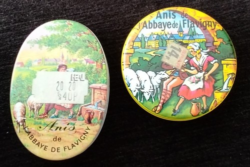 Two small vintage french candy - two,