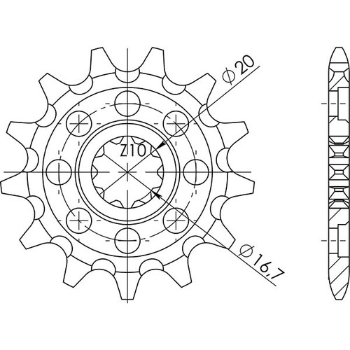 Sprocket p520 z15 - sprocket,