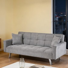 3 Seater Grey Fabric Couch