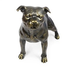 Staffordshire Bull Terrier, Staffy - Life-size dog statue, 1:1 scale figure, sta