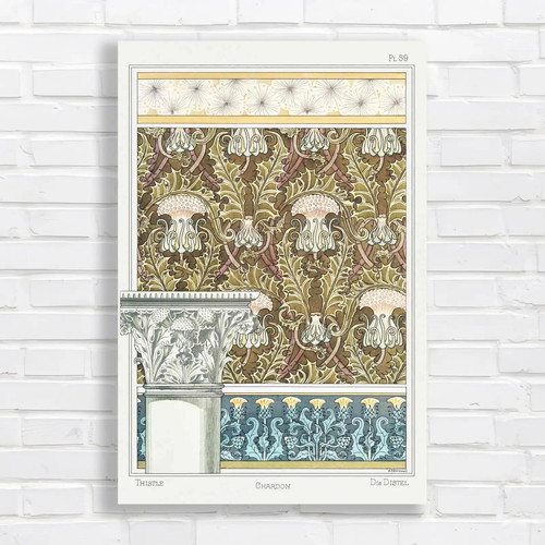 Vintage nouveau thistle - vintage,