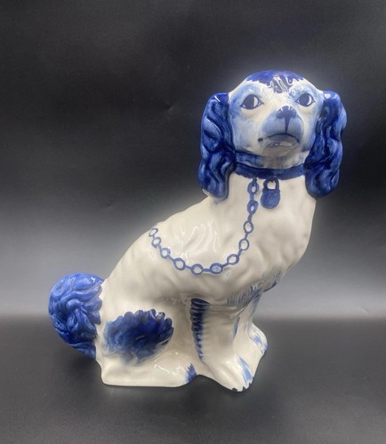 Vintage blue and - blue, white