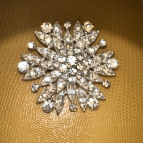 Silver large flower - silver,