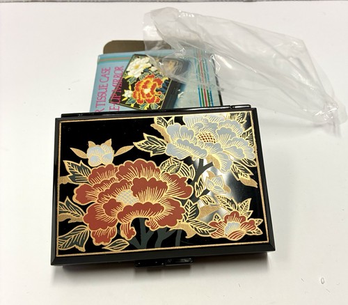 Floral tissue box - floral, with