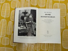 The Practical Home Handywoman 1950s Vintage Book Odhams Press Hardcover