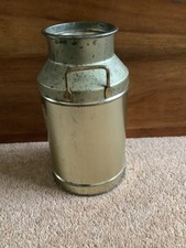 Metal  immitation milk churn for upcycling 17 cm tall approx