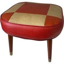 Vintage Red and Beige