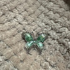 Vintage Enamel Butterfly Pink