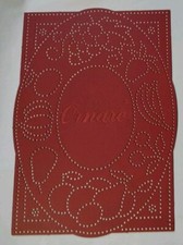 Marianne Design Ornare Vellum Pricking Embossing Stencil - Fruit - 13cm x 9.2cm