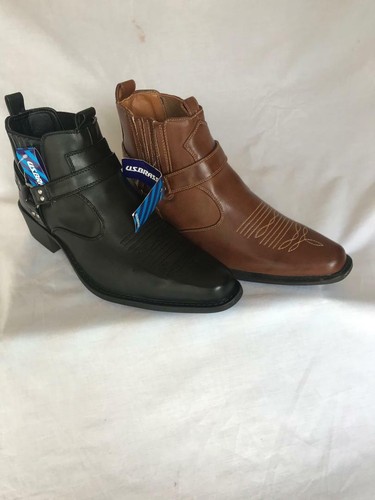 Mens cuban heel ankle - heel, western