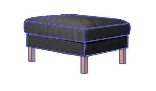 Ikea karlstad footstool - ikea,