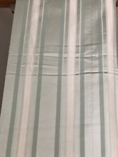 Pair Large Laura Ashley Forbury Stripe Eau de Nil Lined Curtains