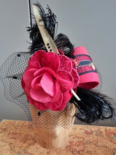 Vintage cocktail hat hand - vintage, hat.