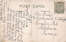 FAMILY HISTORY - GENEALOGY - POSTCARD - BOBY - MITCHAM OAKWOOD COTTAGE LONDON RD