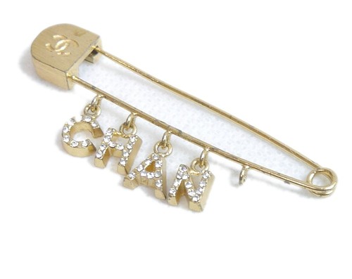 Authentic chanel brooch logo - authentic,