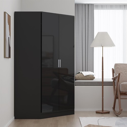 Black gloss corner - black, 2