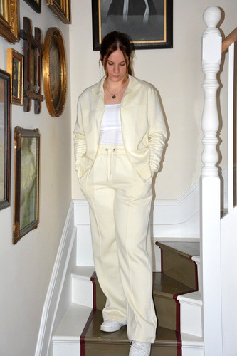 Plt cream high neck zip - cream,