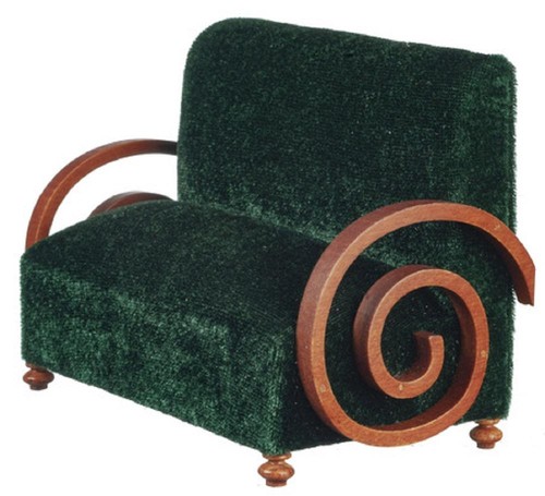 Dolls house sofa settee - dolls, art