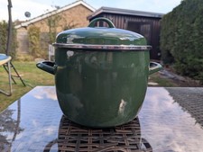 Vintage Green Enamel  Large Pot Stockpot