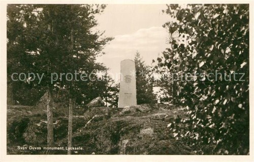 Lycksele sven duvas monument - lycksele,