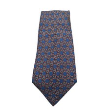 Hermès Paris Silk Tie Blue