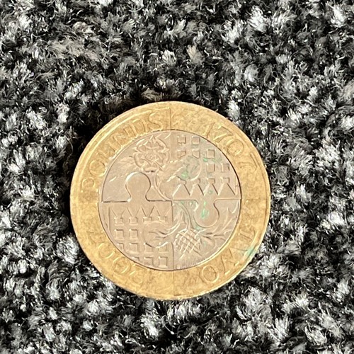 Rare pound coin with - coin, minting