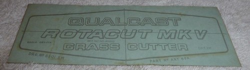 Vintage lawn mower - , decals