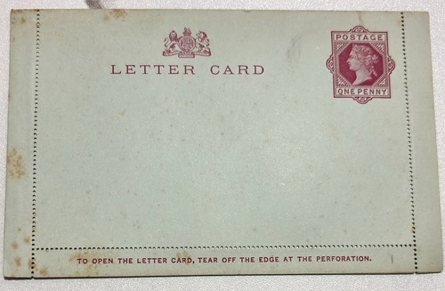 Queen victoria unused letter - unused,