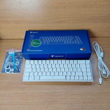 Tecurs KB510 Wireless Mechanical RGB Gaming Keyboard, White, Opened, Not Used