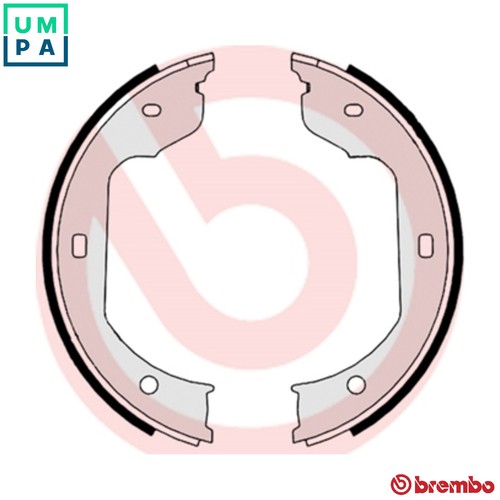 Brake shoe set parking - brake, s