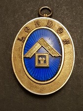 1962 Hallmarked Silver Masonic London Grand Rank Collar Jewel 42g - Toye Kenning