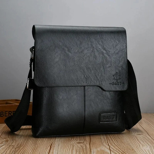 Luxury leather messenger bag - leather,