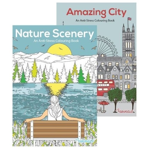 Nature scenery city colouring - nature,