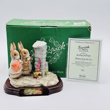 John Beswick Hiding from the Cat #3086 Beatrix Potter NEW IN BOX & COA