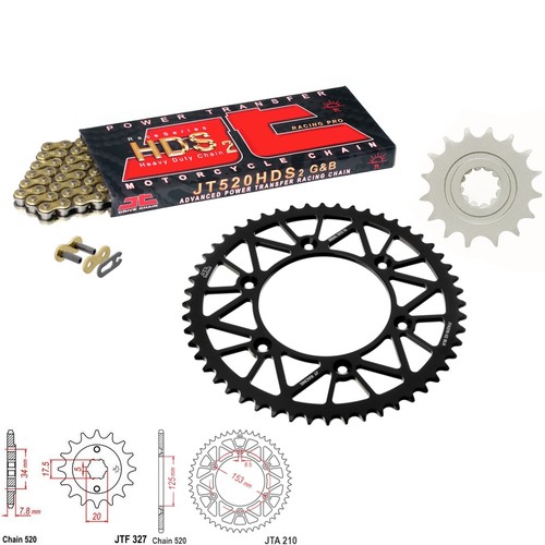 Crf230 chain and sprocket - and,