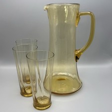Vintage Amber Glass Lemonade