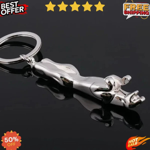 Keychain jaguar steel with - keychain,