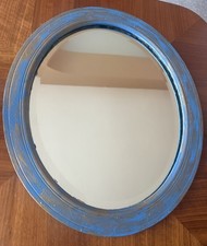 Vintage Oval Wall Mirror Bevel