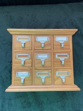 Rustic Wooden 9 Drawer