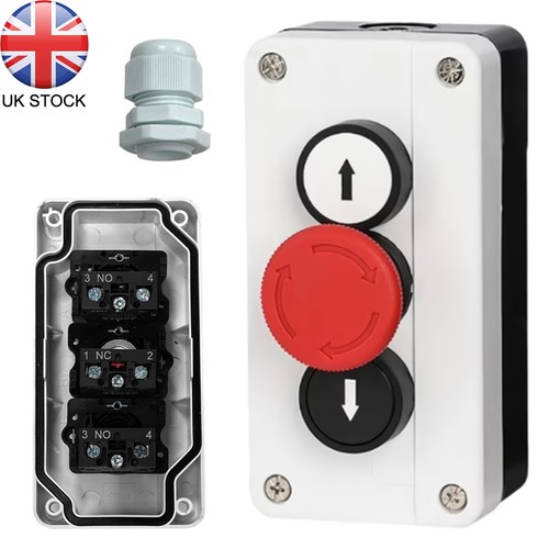 Push button station down - push, up/down