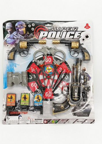 Super police toy set dart - police,