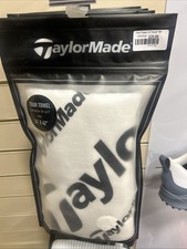 Taylormade Tour Golf Towel 24"x42" White with Black Logo
