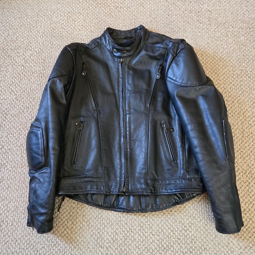 Mens heavy duty black leather - mens,