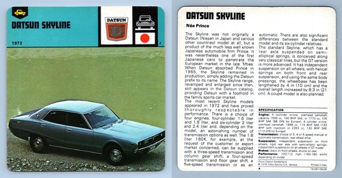 Datsun skyline 1972 - datsun,