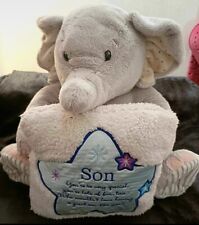 Elliot and Buttons Elephant large 13" plush cuddly Special Son bear (L)
