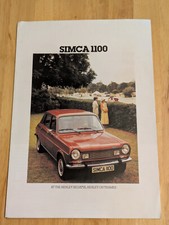 Simca 1100 1977 Brochure